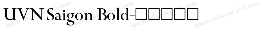 UVN Saigon Bold字体转换
